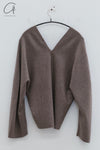SWAYING 24 Autumn and Winter One-piece wool cardigan SW-SW24AW1T34-QZ Light brown SW-SW24AW1T32